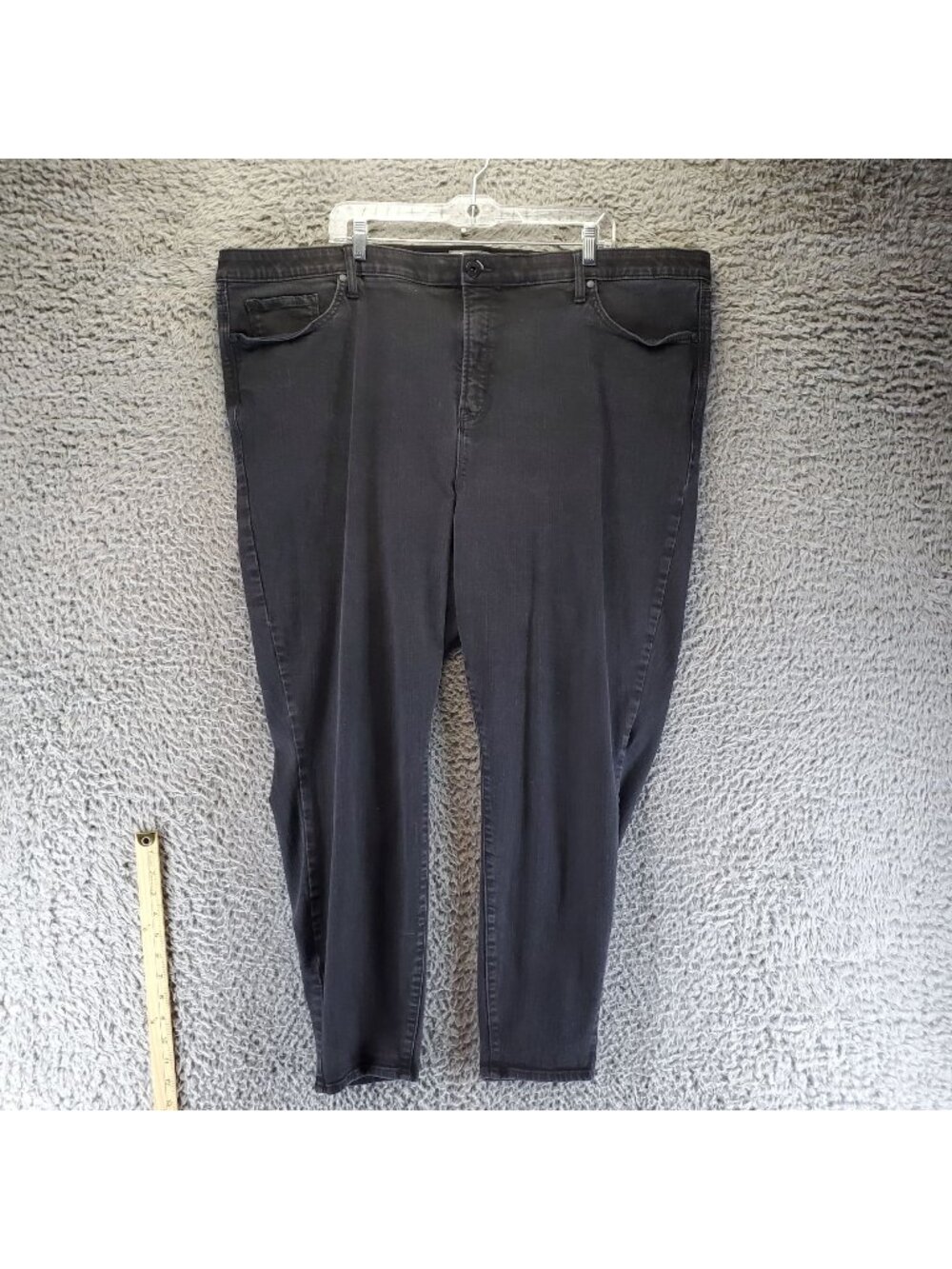 Torrid Jeans Womens 28 Tall Plus Black Sky High Skinny Stretch Denim *Read*